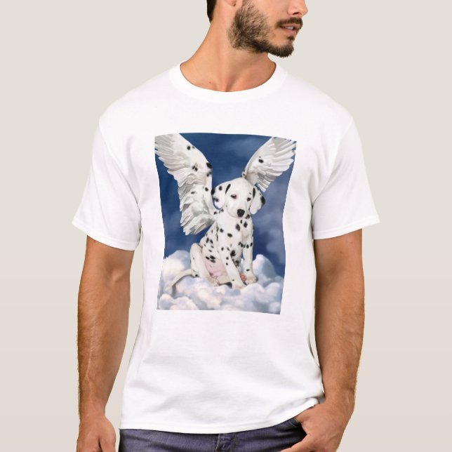 Camiseta anjo cachorrinho dálmata (Frente)