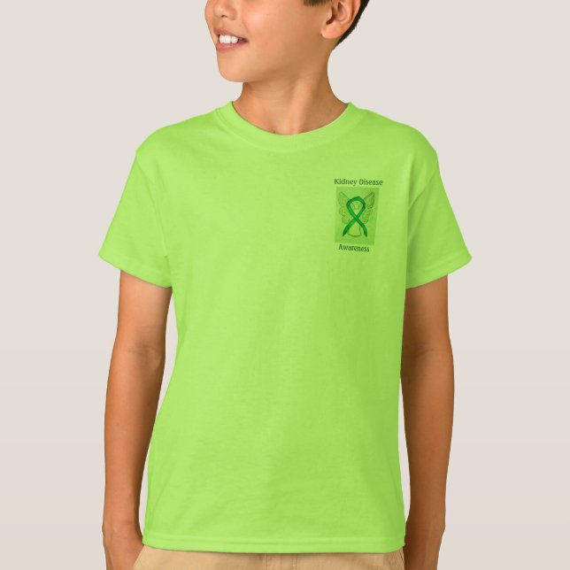 Camiseta Anjo com Laço Verde de Conscientização so (Frente)