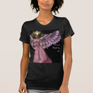 Camiseta Anjo cor-de-rosa