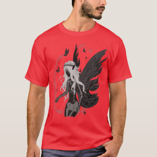 Camiseta Anjo da Morte Borboleta Fada Deus Mãe Fome Escuro