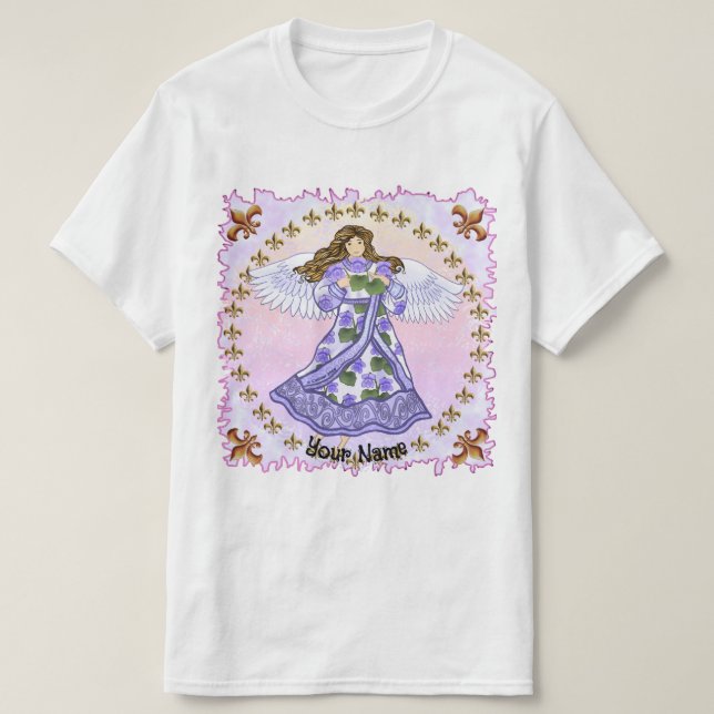 Camiseta Anjo das Violetas (Frente do Design)