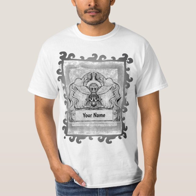 Camiseta Anjo de Cabeça de Pedra (Frente)