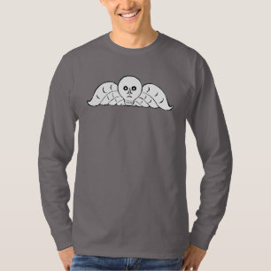 Camiseta Anjo de caveira de lápide colonial de Boston
