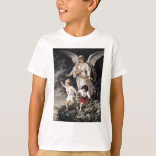Camiseta Anjo de The Guardian e crianças, pintura do
