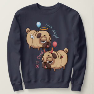 Camiseta Anjo/Diabo de Pug Bonito