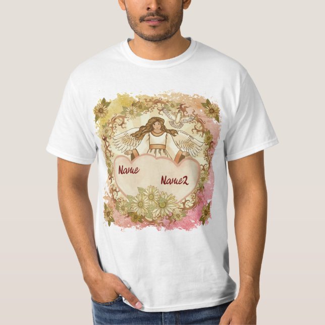 Camiseta Anjo do Amor Verdadeiro Cristão (Frente)