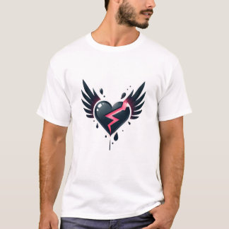 Camiseta anjo do coração partido