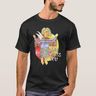 Camiseta Anjo do Estilo Folclore - Deus abençoe - Terra - V