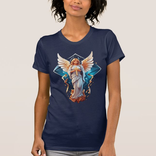 Camiseta Anjo elegante design 2 (Frente)