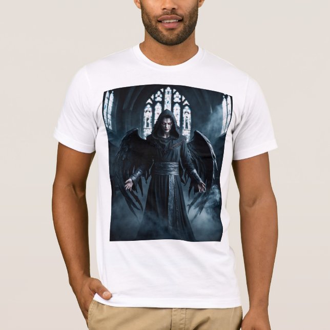 Camiseta Anjo Escuro com Borda (Frente)