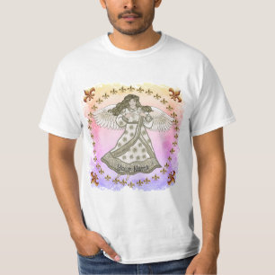 Camiseta Anjo floco de neve 