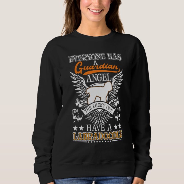 Camiseta Anjo Guardião Labradoodle Anjo Guardião (Frente)