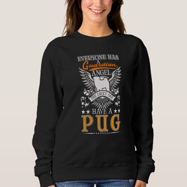 Camiseta Anjo Guardião Pug (Frente)