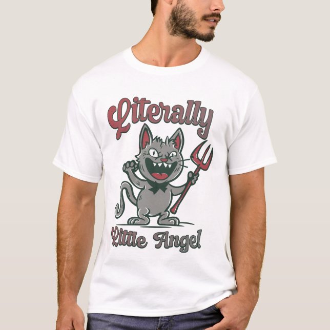 Camiseta Anjo Literalmente Pequeno (Frente)