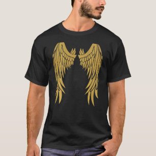 Camiseta Anjo nas costas - Dourado Glam Forte
