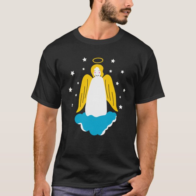 Camiseta Anjo numa nuvem (Frente)