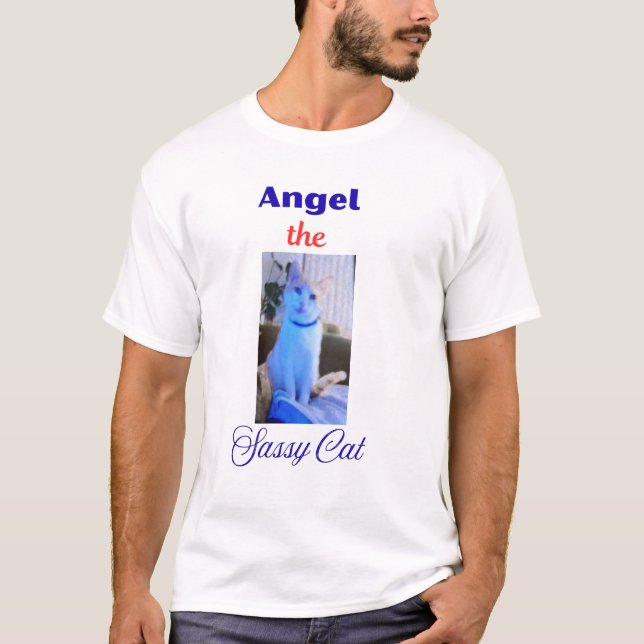 Camiseta Anjo o Gato Atrevido (Frente)