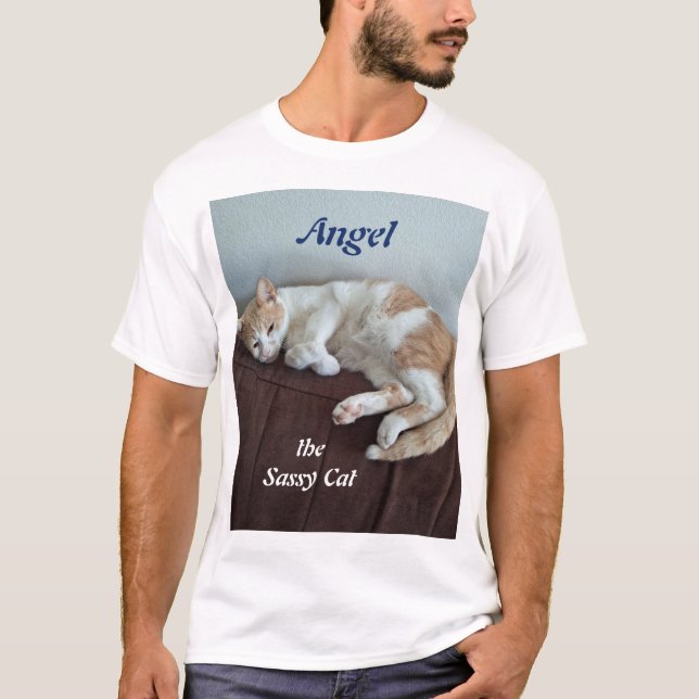 Camiseta Anjo o Gato Atrevido (Frente)