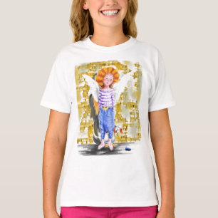 Camiseta Anjo Pequeno - Aquarela 