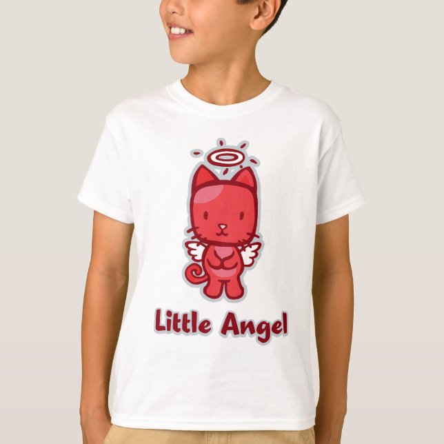 Camiseta "Anjo Pequeno" Tee da Menina (Frente)