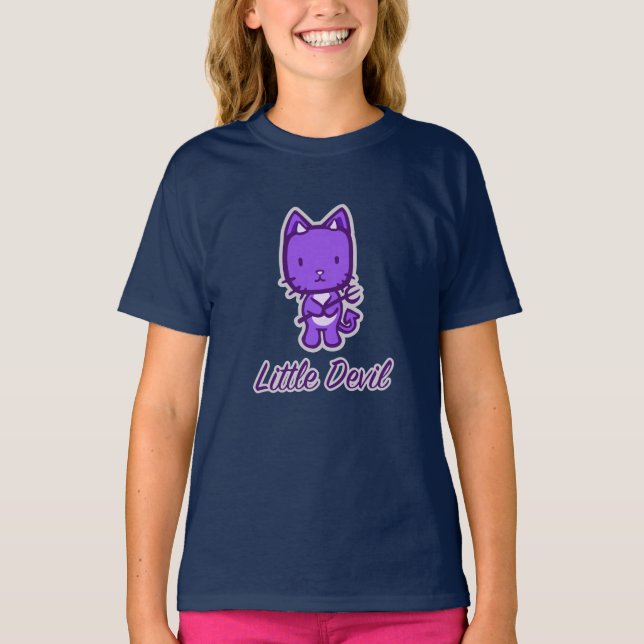 Camiseta "Anjo Pequeno" Tee da Menina (Frente)