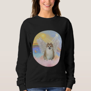 Camiseta Anjo Pomerano Nas Nuvens Do Céu