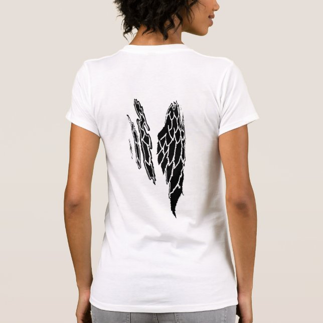 Camiseta Anjo Preto Asas (Verso)