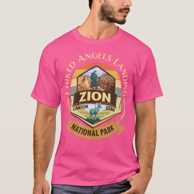 Camiseta Anjos Ancestrais Aterrissando Zion Retro Bighorn (Frente)