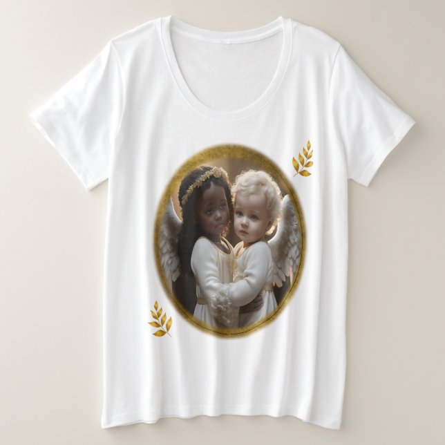 Camiseta Anjos de Bebê (Frente do Design)