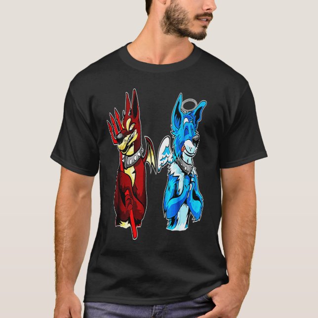 Camiseta Anjos e Demônios DOBERMAN (Frente)