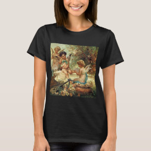 Camiseta Anjos Músicos por Hans Zatzka, Arte Fino Vitoriano