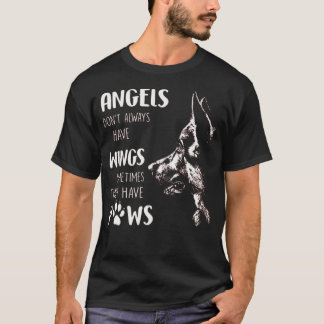 Camiseta Anjos nem sempre têm asas às vezes