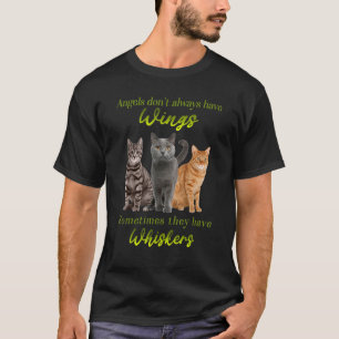 Camiseta Anjos nem sempre têm asas às vezes