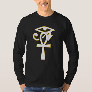 Camiseta Ankh Com Olho De Ra Horus Hieroglyphs Egípcio Sym