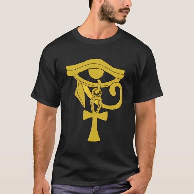 Camiseta Ankh Eye Of Horus Egiptian Art Graphic (Frente)