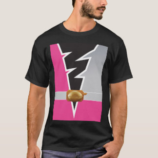 Camiseta Ankylo Fury - Rangers Rosa Dino Fury Clássico T-Sh