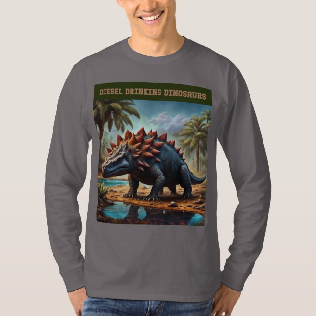 Camiseta Ankylosaurus satisfeito (Frente)