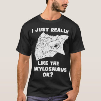 Camiseta Ankylosaurus Skull Fossil Hunny Engraçado