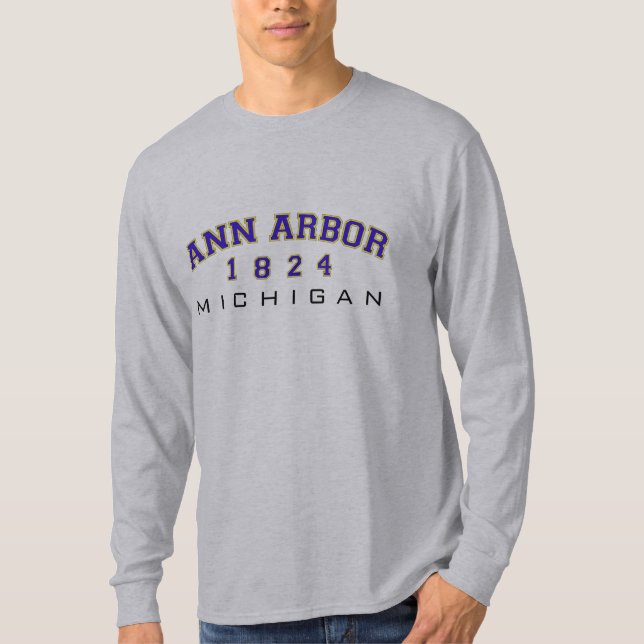 Camiseta Ann Arbor, MI - 1824 (Frente)