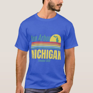 Camiseta Ann Arbor Michigan fundou a Design de 1859