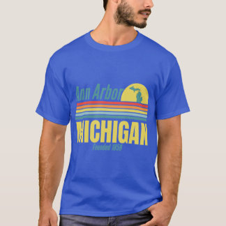 Camiseta Ann Arbor Michigan fundou a Design de 1859