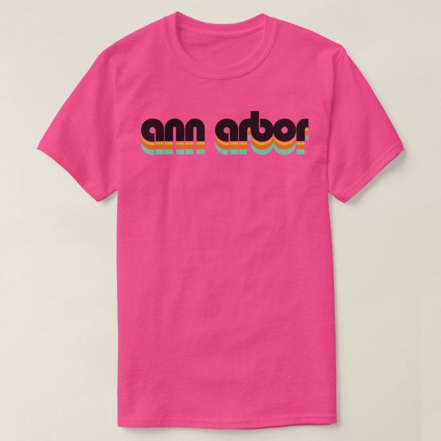 Camiseta Ann Arbor Retro Throwback Crewneck Sweet (Frente do Design)