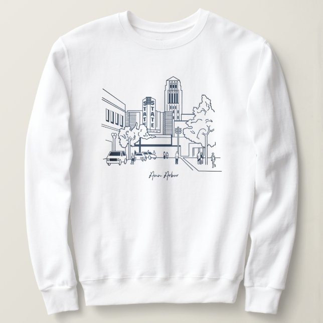 Camiseta Ann Arbor Sweatshirt (Frente do Design)