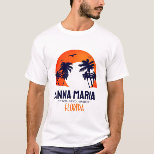 Camiseta Anna Maria Island Florida Beach Retro Souvenir