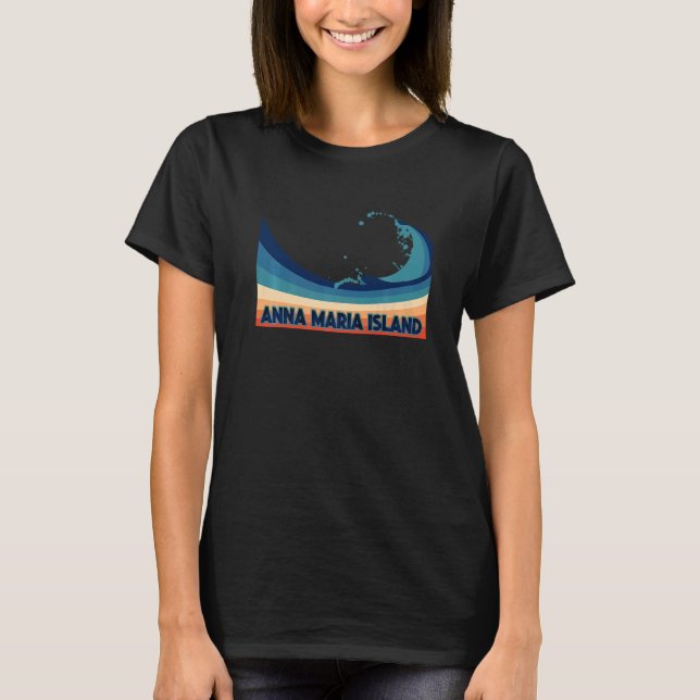 Camiseta Anna Maria Island Florida Surf Retro Sailing & Fis (Frente)