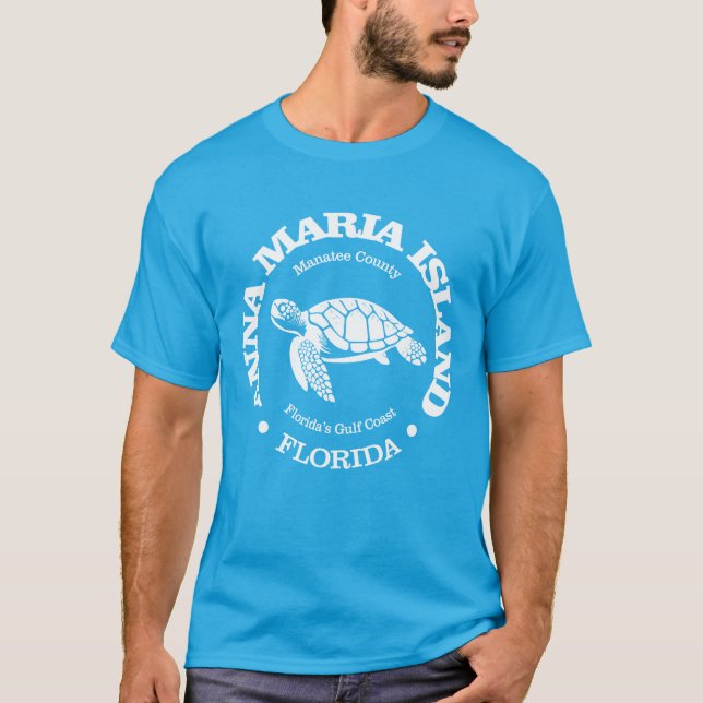 Camiseta Anna Maria Island (tartaruga marinha) (Frente)