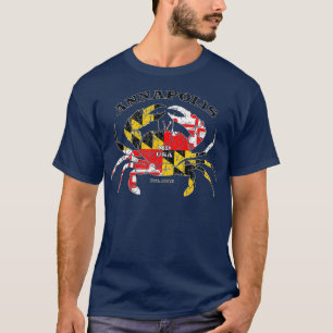 Camiseta Annapolis Maryland Bandeira do Orgulho de Carangue
