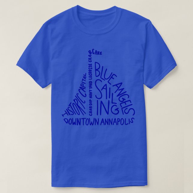 Camiseta Annapolis Sailboat 1 (Frente do Design)