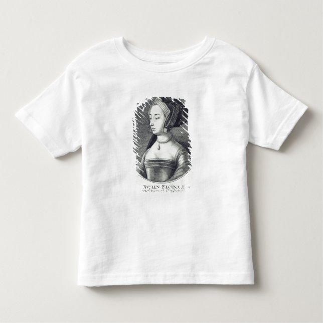 Camiseta Anne Boleyn, gravada por Wenceslaus Hollar, 1649 (Frente)
