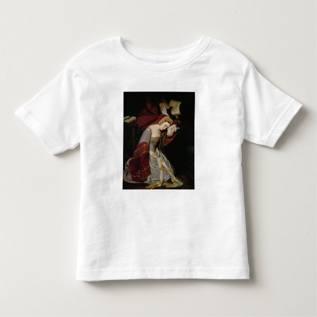 Camiseta Anne Boleyn na Torre, detalhes, 1835 (Frente)
